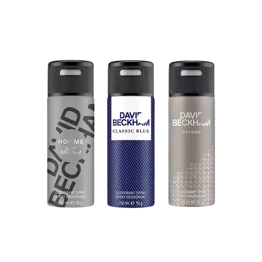 David Beckham Combo Set : Homme, Classic Blue, Beyond Deo (3 pcs)