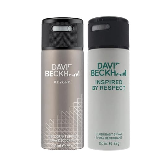 David Beckham Beyond + Inspired by Respect Deodorant Spray (Pack of 2)