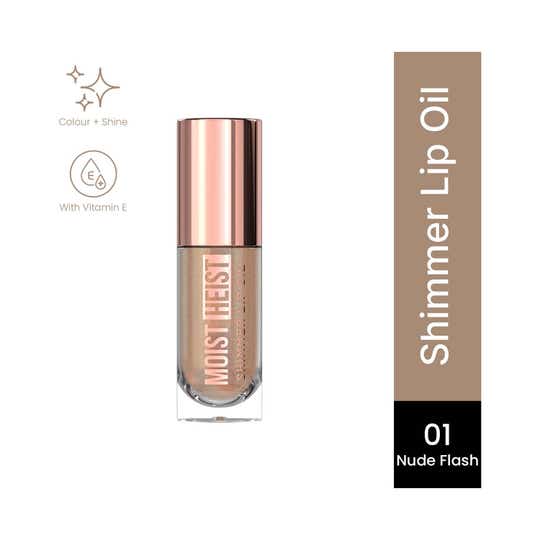 Swiss Beauty Moist Heist Shimmer Lip Oil - 1 Nude Flash (4.8 g)