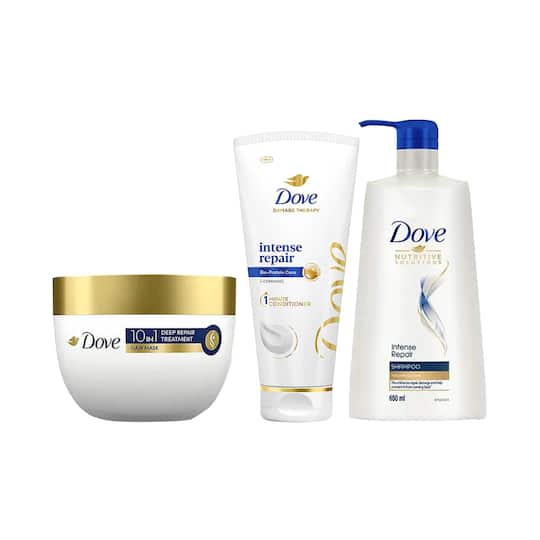 Dove Intense Repair Hair Combo - Shampoo + Conditioner + Hair Mask