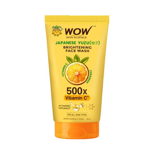 WOW SKIN SCIENCE Japanese Yuzu + Vitamin C Brightening Face Wash (150 ml)