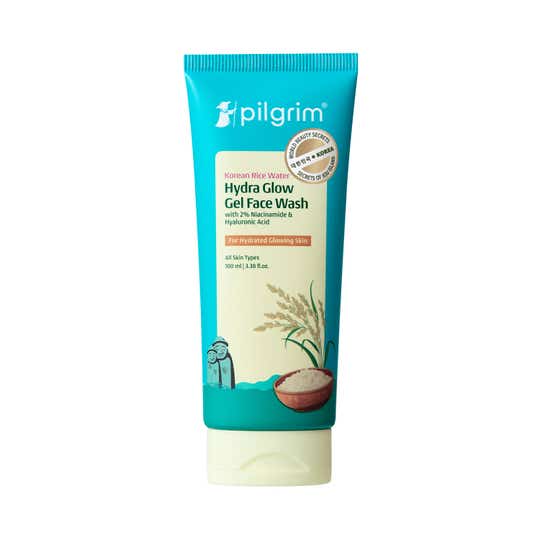 Pilgrim Korean Rice Water Hydra Glow Gel Face Wash (100 ml)