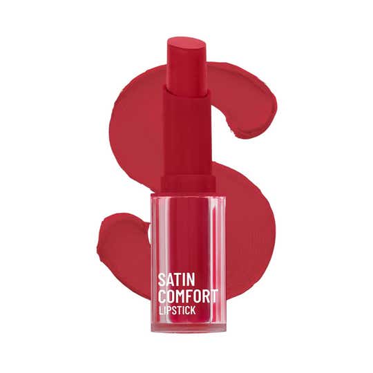 Swiss Beauty Satin Comfort Lipstick - Red Dahlia (3 g)