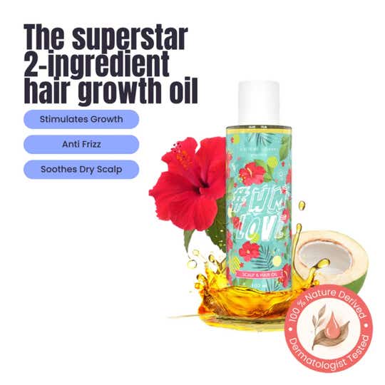 Hibiscus Monkey HM Love Scalp & Hair Growth Oil with Fresh Hibiscus & Coconut Milk Oil (50 ml)