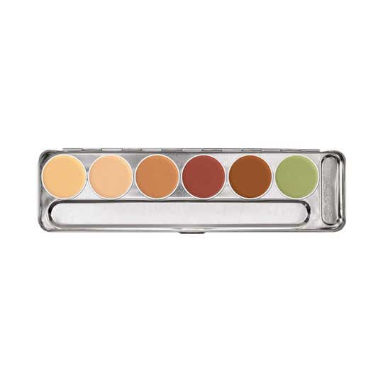 KRYOLAN Dermacolor Camouflage Creme Palette 6 Colors - Punjab1 (20 g)