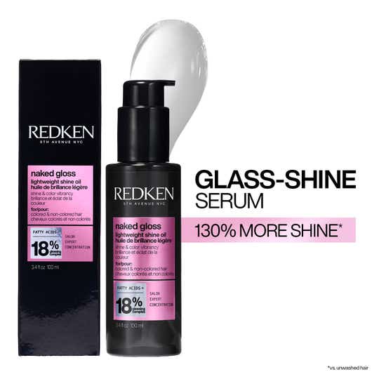 REDKEN Naked Gloss Lightweight Hair Serum,Adds Shine, Controls Frizz & Protects From Heat (100 ml)