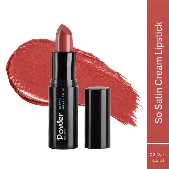 Power Beauty So Satin Cream Lipstick - Dark coral 02 (4 g)