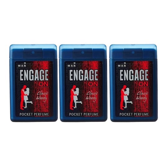 Engage On Man Pocket Perfume (17 ml) (Pack Of 3)