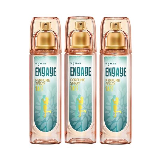 Engage W3 Perfume Spray For Women (120 ml) (Pack of 3) Combo