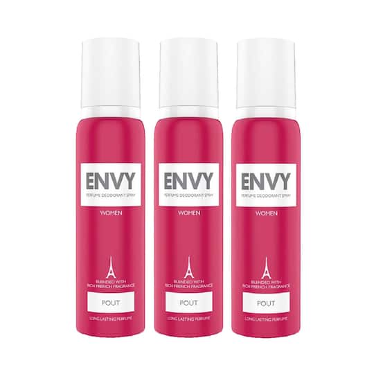 Envy Pout Deodorant For Women (120 ml) (Pack of 3) Combo