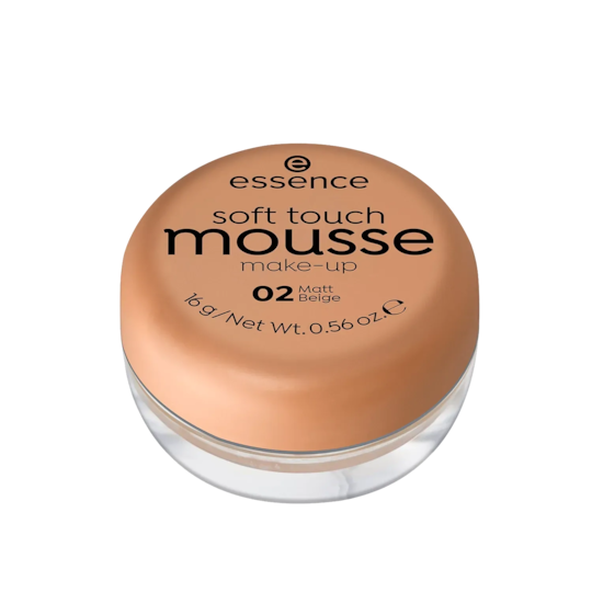 Essence Soft Touch Mousse Makeup - 02 Matt Beige (16g)