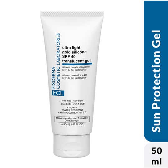 FCL Ultra Light Gold Silicone SPF 40 Translucent Gel (50ml)