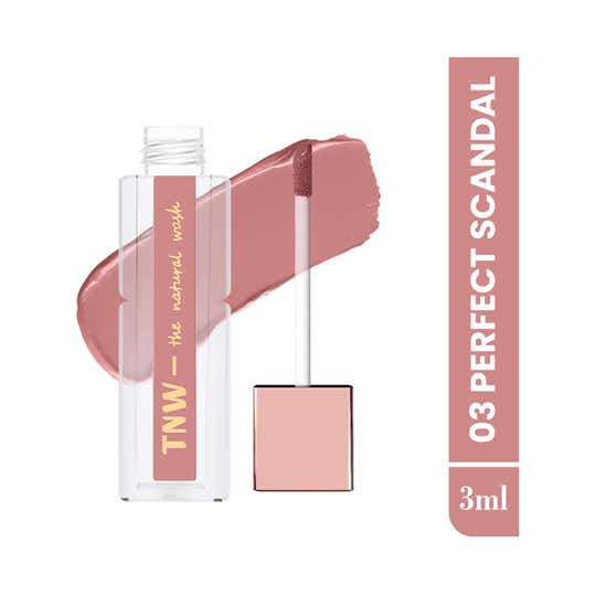 TNW The Natural Wash Comfy Matte Liquid Lipstick, Weightless & Hydrating - 03 Perfect Scandal (3 ml)