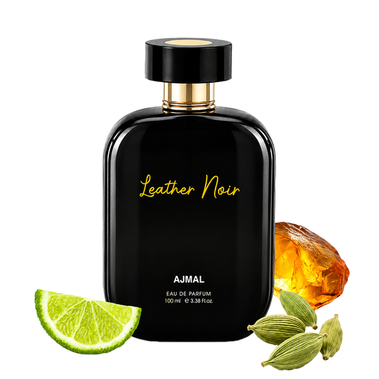 Ajmal Leather Noir Eau De Parfum Long Lasting Leather Perfume for Men (100 ml)