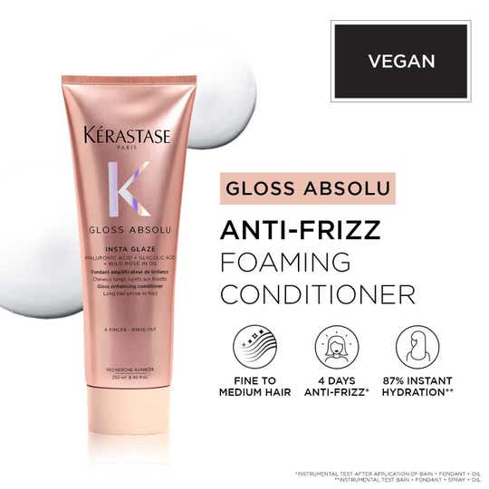 KERASTASE Gloss Absolu Anti-Frizz Foaming Conditioner for Bouncy & Glossy Hair (250 ml)