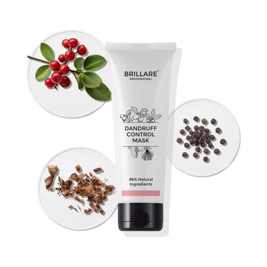 Brillare Dandruff Control Mask for Itchy Flaky Scalp (125 g)