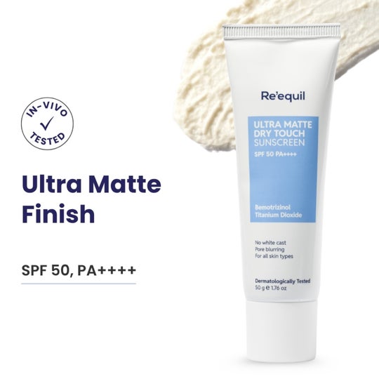 Re'equil Ultra Matte Dry Touch Sunscreen Gel SPF 50 (50g)
