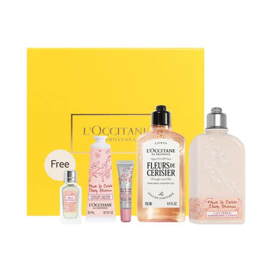 L'occitane Cherry Blossom Giftset With Free EDT (5 pcs)