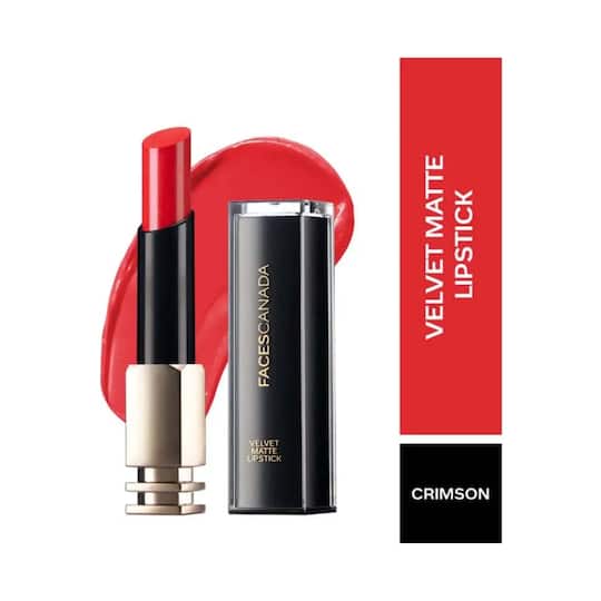 Faces Canada Velvet Matte Lipstick - 07 Crimson (3.5g)