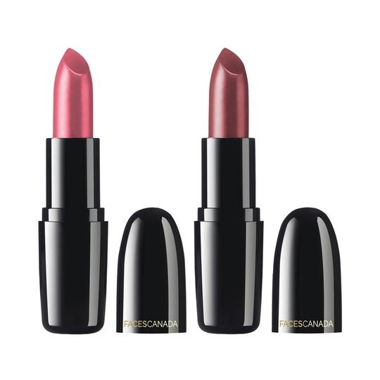 Faces Canada Weightless Creme Finish Lipstick - Summer Ready and Pretty Pink (4g x 2) Combo