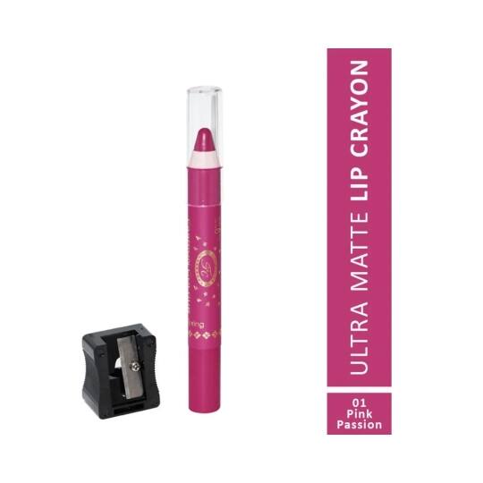 Fashion Colour Ultra Matte Lip Crayon - 01 Pink Passion (2.8g)