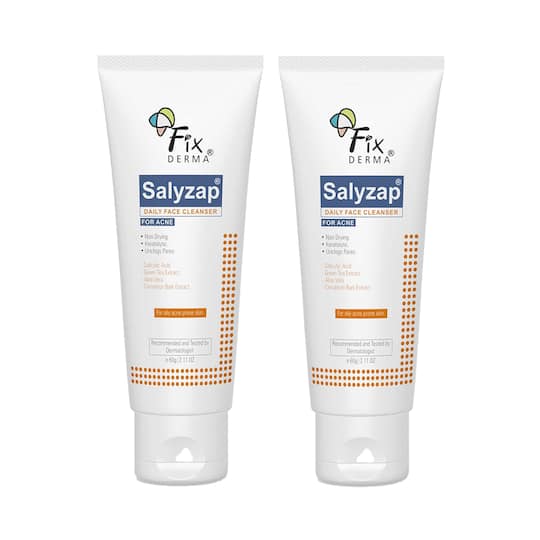 Fixderma Salyzap Face Cleanser (120 g) Pack of 2 Combo