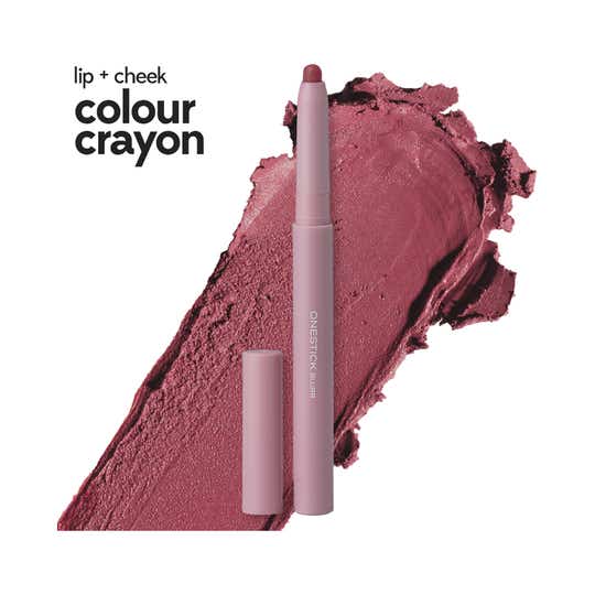 Ruby’s Organics OneStick Blurr Lip and Cheek Color Crayon - Camellia (1 g)