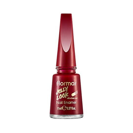 Flormar Jelly Look Nail Enamel - JL05 Fire Red (11ml)