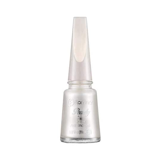 Flormar Pearly Nail Enamel - PL201 Luxury White (11ml)