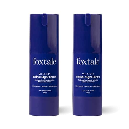 Foxtale 0.15% Encapsulated Retinol Night Serum (30ml) Pack of 2 Combo