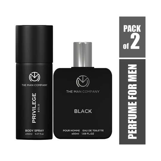 The Man Company Black EDT + Bold Deo for Men (2 pcs)