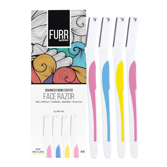 FURR By Pee Safe Face Razor for Women (4Pcs)