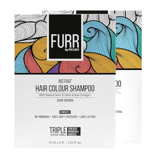 FURR By Pee Safe Instant Hair Colour Shampoo Black (15ml)