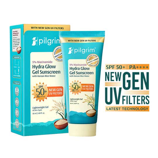Pilgrim 5% Niacinamide Hydra Glow Gel Sunscreen SPF 50+ PA++++ (50 ml)