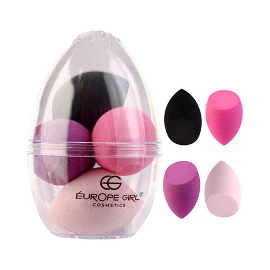 Europe Girl Makeup Blender Mini Sculptor - Multicolor (4 pcs)