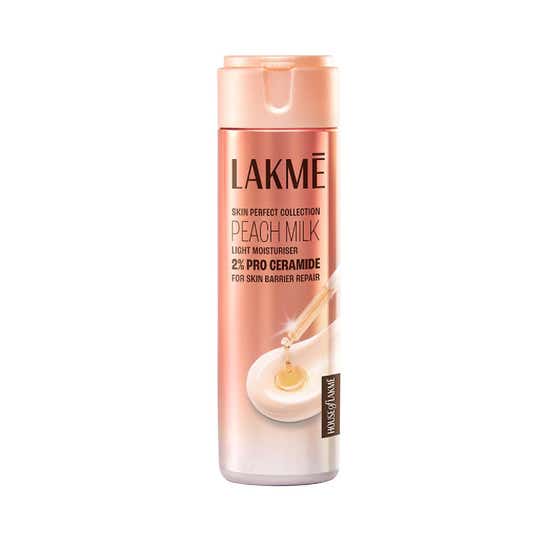 Lakme Peach Pro Ceramide Moisturizer with Vitamin E for Dry Normal & Sensitive Skin (60 ml)