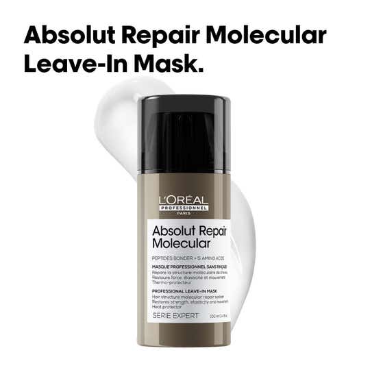 L'OREAL PROFESSIONNEL Absolut Molecular Deep Repairing Leave-In Cream For Damaged Hair (100 ml)