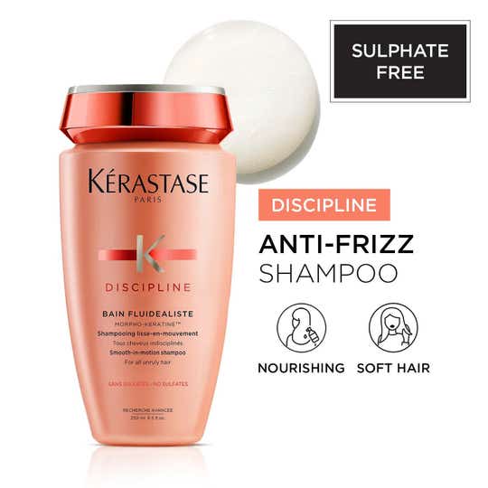 KERASTASE Discipline Fluidealiste Shampoo for Frizzy Hair with Morpho-Keratine (250 ml)