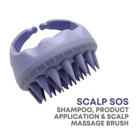 Alan Truman Scalp SOS - Scalp Massage & Shampoo Brush - Purple (1Pc)
