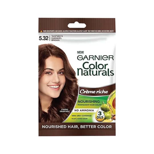 Garnier Color Naturals Creme Riche Sachet - Shade 5.32 Taapsee's Caramel Brown (60g)