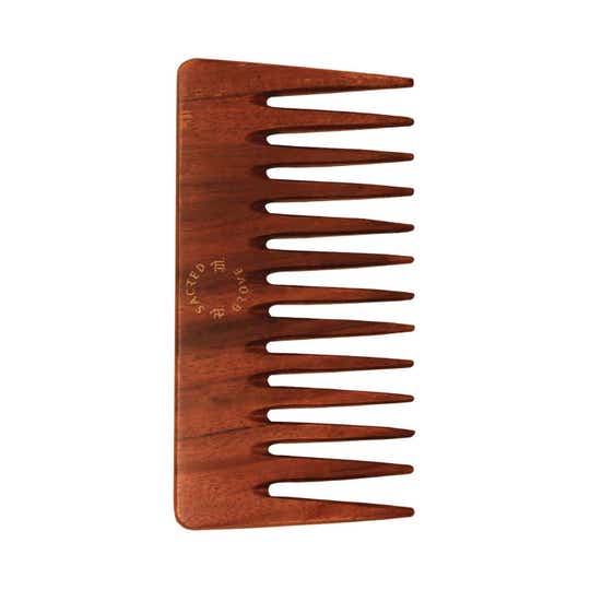 Sacred Grove Wide Tooth Wooden Comb Handmade In India
