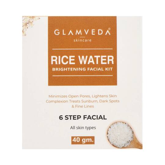 Glamveda Rice Water Brightening Facial Kit (40g)