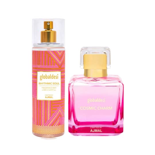 Global Desi Illusion Cosmic Charm Eau De Parfum & Rhythmic Soul Body Mist - (2Pcs)