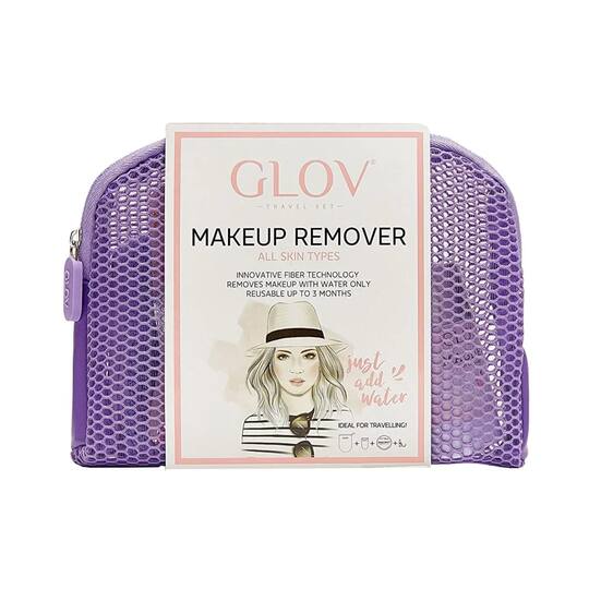 Glov Makeup Remover Travel Set For Oily Skin (4Pcs)