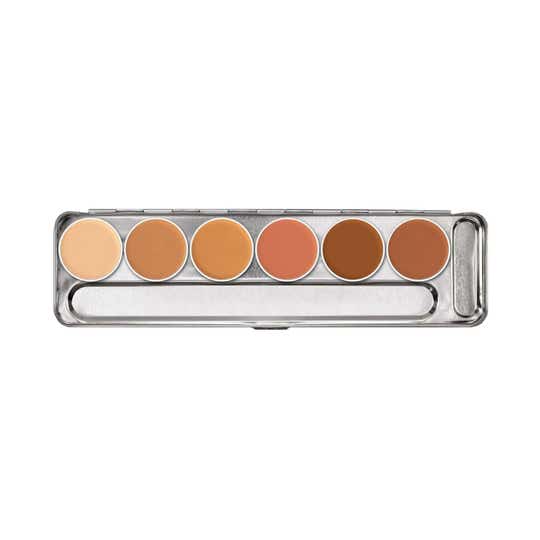 KRYOLAN Dermacolor Camouflage Creme Palette 6 Colors - Bangalore1 (20 g)