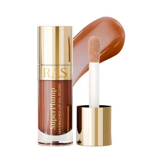 Ras Luxury Skincare Super Plump Lip Oil Gloss - Hazelnut Glow (9 ml)