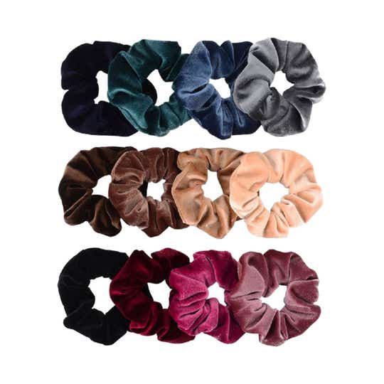 Bronson Professional Hair Scrunchies - Multi-Color (10 Pcs)