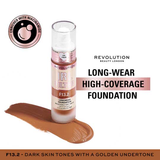 Makeup Revolution Irl Filter Longwear Foundation - F13.2 (23ml)