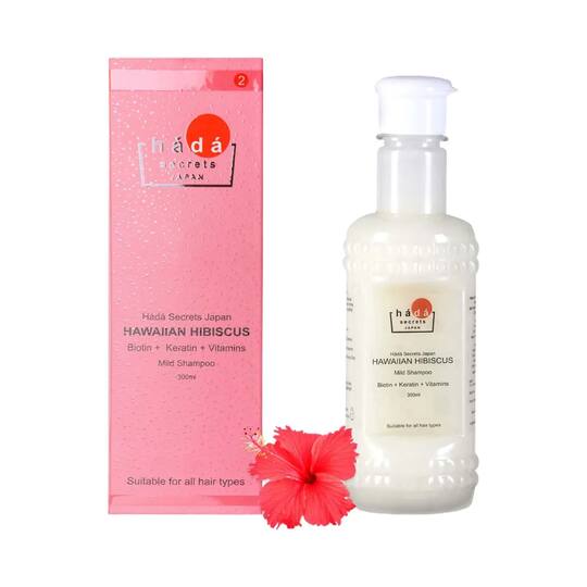 Hada Secrets Japan Hawaiian Hibiscus Mild Shampoo (300ml)