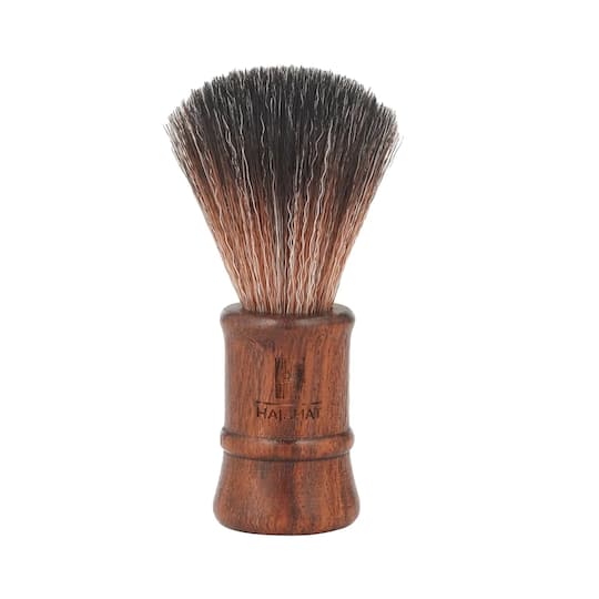 Hajamat Wooden Shaving Brush for Men, Premium Sheesham Wood Handle